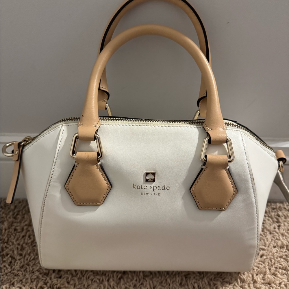 Kate Spade White and Tan Women's Bag